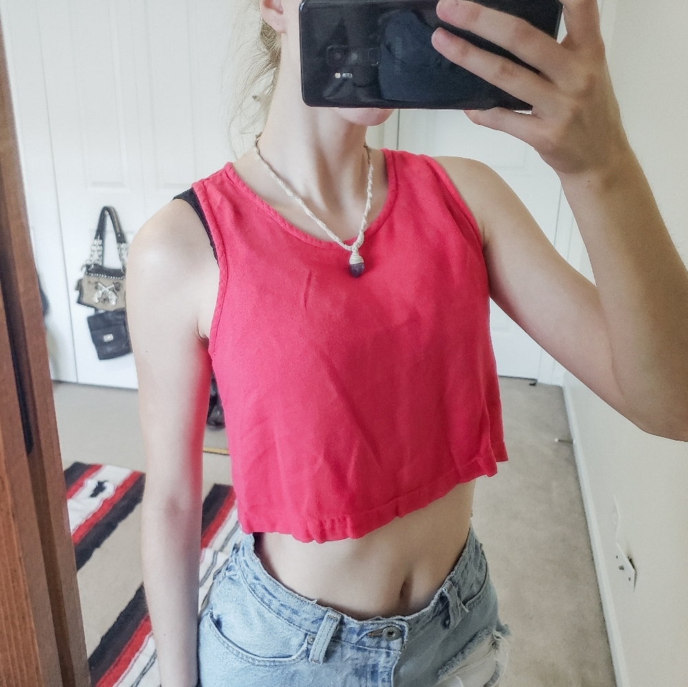 Pink Crop Top
